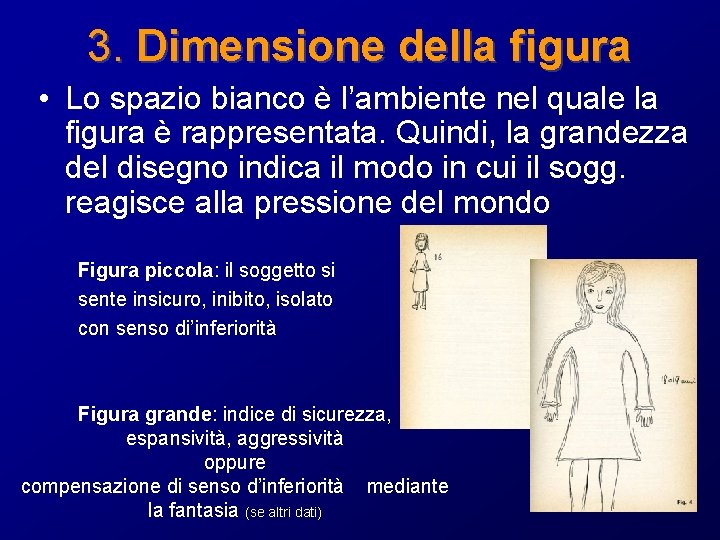 3. Dimensione della figura • Lo spazio bianco è l’ambiente nel quale la figura