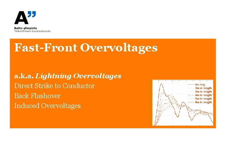 Fast-Front Overvoltages a. k. a. Lightning Overvoltages Direct Strike to Conductor Back Flashover Induced Fast-Front Overvoltages a. k. a. Lightning Overvoltages Direct Strike to Conductor Back Flashover Induced