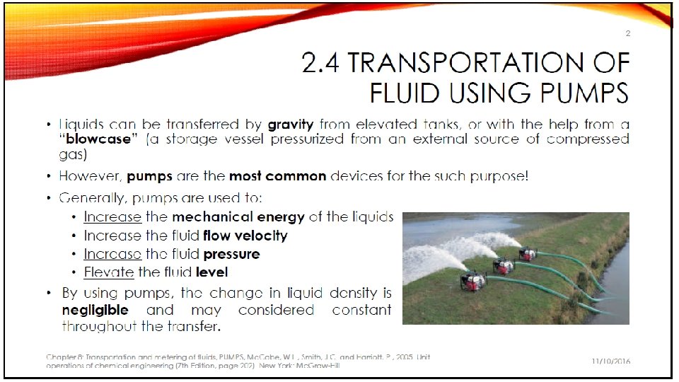 Introduction to Pumps Compressors Fans Blowers Zafifah Zamrud