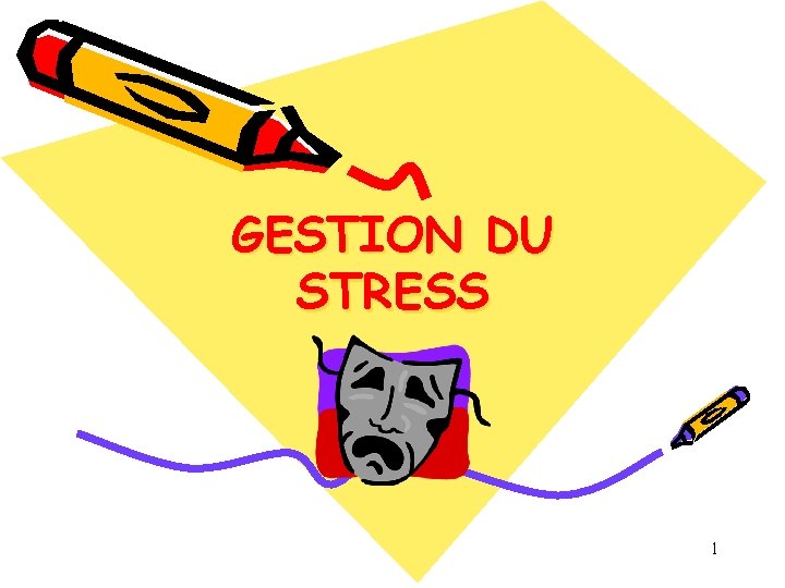 GESTION DU STRESS 1 GESTION DU STRESS 1