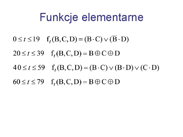 Funkcje elementarne 