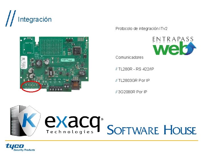 Integración Protocolo de integración ITv 2 Comunicadores TL 280 R - RS 422/IP TL Integración Protocolo de integración ITv 2 Comunicadores TL 280 R - RS 422/IP TL