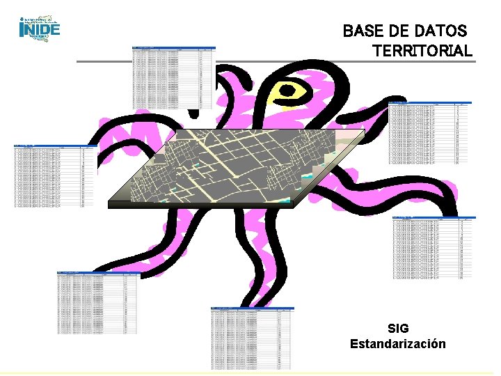 BASE DE DATOS TERRITORIAL SIG Estandarización 