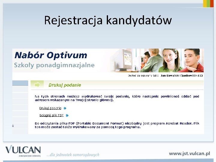 Rejestracja kandydatów 