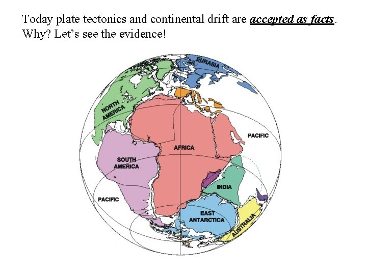 Today plate tectonics and continental drift are accepted as facts. Why? Let’s see the Today plate tectonics and continental drift are accepted as facts. Why? Let’s see the