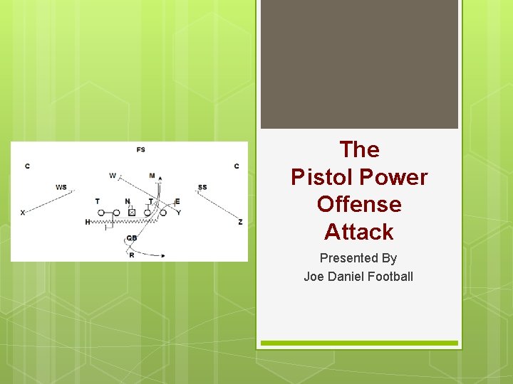 The Pistol Power Offense Attack Presented By Joe Daniel Football 