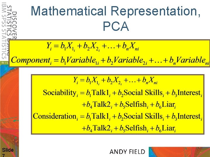 Mathematical Representation, PCA Slide 
