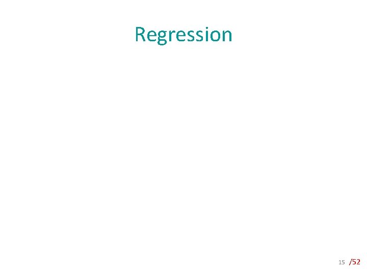 Regression 15 /52 