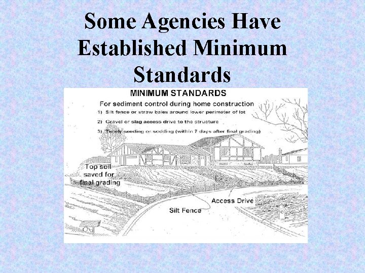 Some Agencies Have Established Minimum Standards 