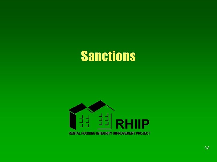 Sanctions 38 Sanctions 38