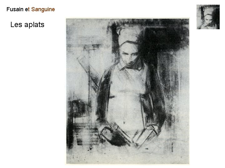 Fusain et Sanguine Les aplats Fusain et Sanguine Les aplats