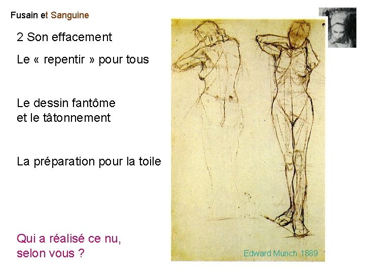 Fusain et Sanguine 2 Son effacement Le « repentir » pour tous Le dessin Fusain et Sanguine 2 Son effacement Le « repentir » pour tous Le dessin