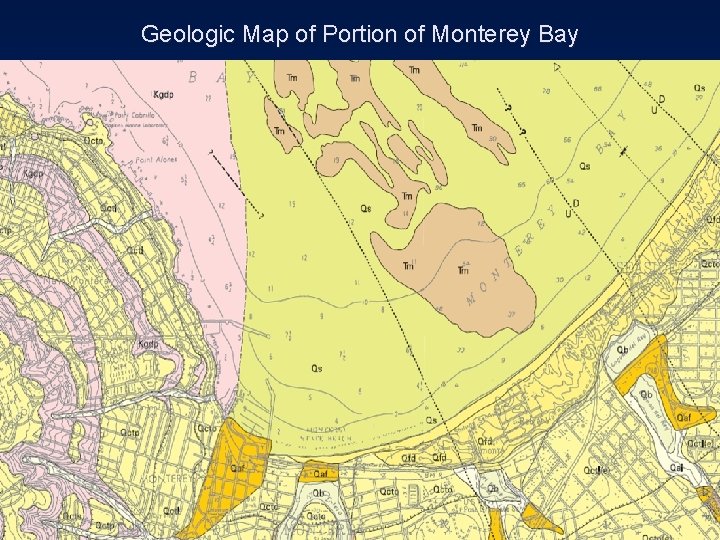 Geologic Map of Portion of Monterey Bay 