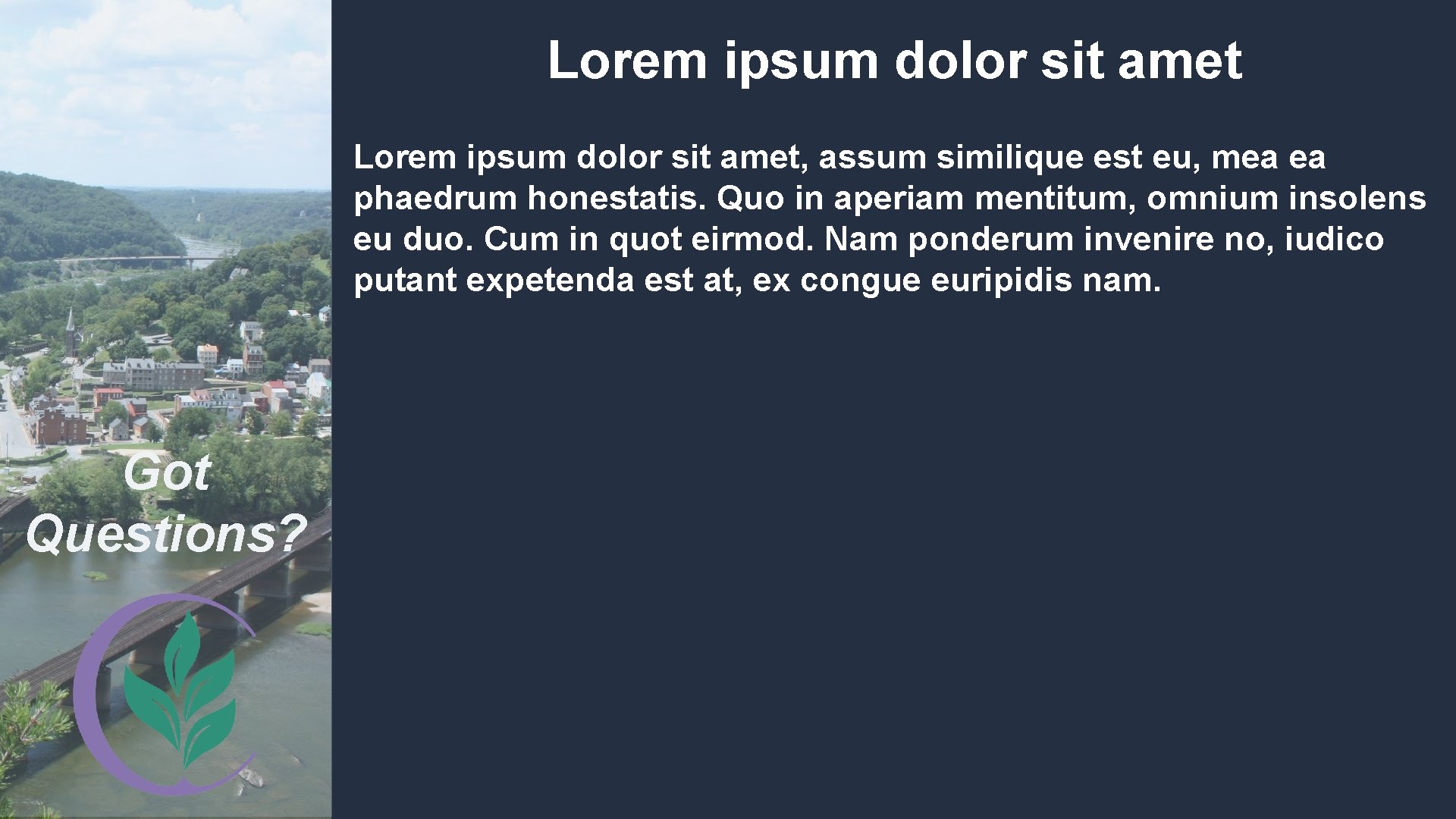 Lorem ipsum dolor sit amet, assum similique est eu, mea ea phaedrum honestatis. Quo