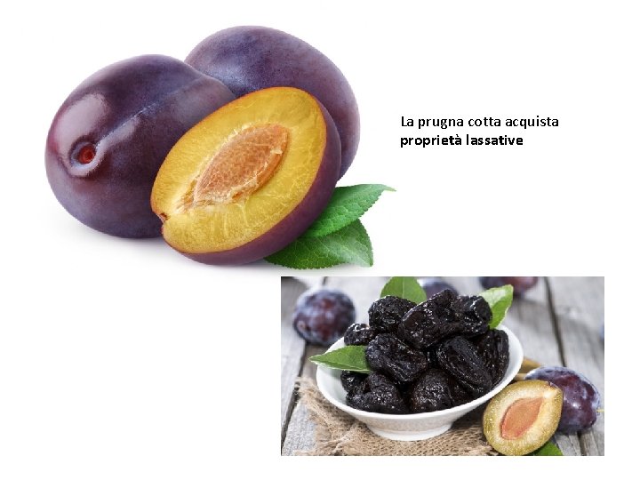 La prugna cotta acquista proprietà lassative La prugna cotta acquista proprietà lassative