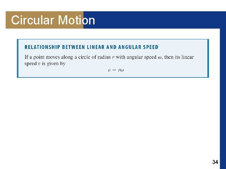 Circular Motion 34 