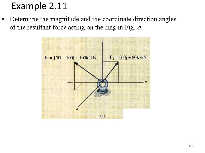 Example 2. 11 • Determine the magnitude and the coordinate direction angles of the Example 2. 11 • Determine the magnitude and the coordinate direction angles of the