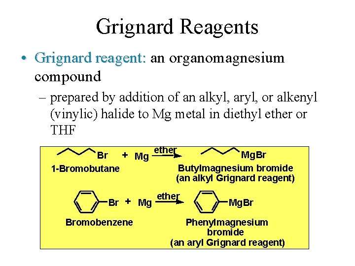 Organometallic Compounds Chapter 15 Guest Lecturer Prof Jonathan
