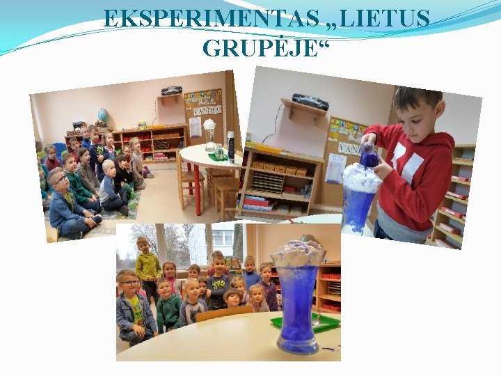 EKSPERIMENTAS „LIETUS GRUPĖJE“ 