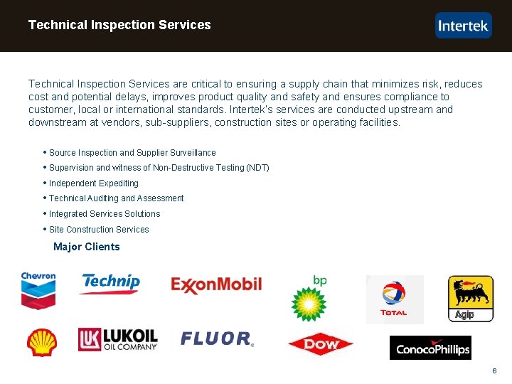 Technical Inspection Services are critical to ensuring a supply chain that minimizes risk, reduces