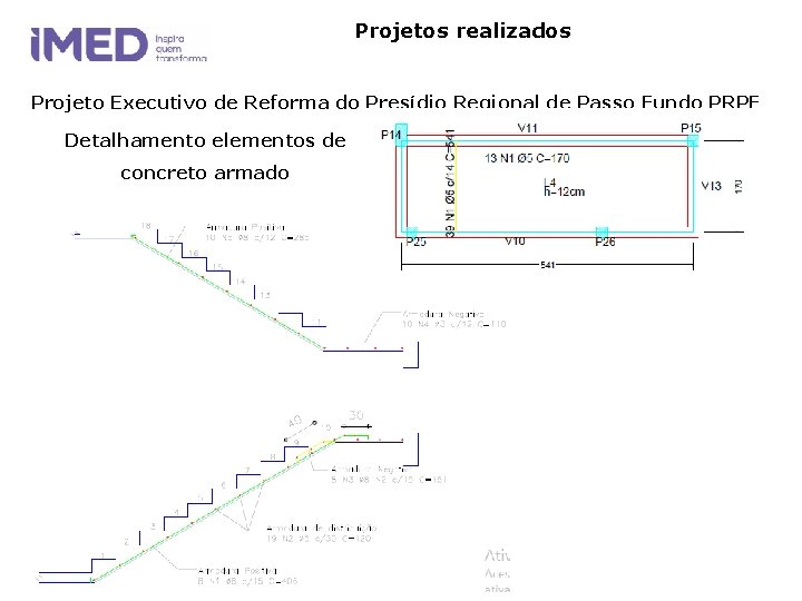 Projetos realizados Projeto Executivo de Reforma do Presídio Regional de Passo Fundo PRPF Detalhamento Projetos realizados Projeto Executivo de Reforma do Presídio Regional de Passo Fundo PRPF Detalhamento