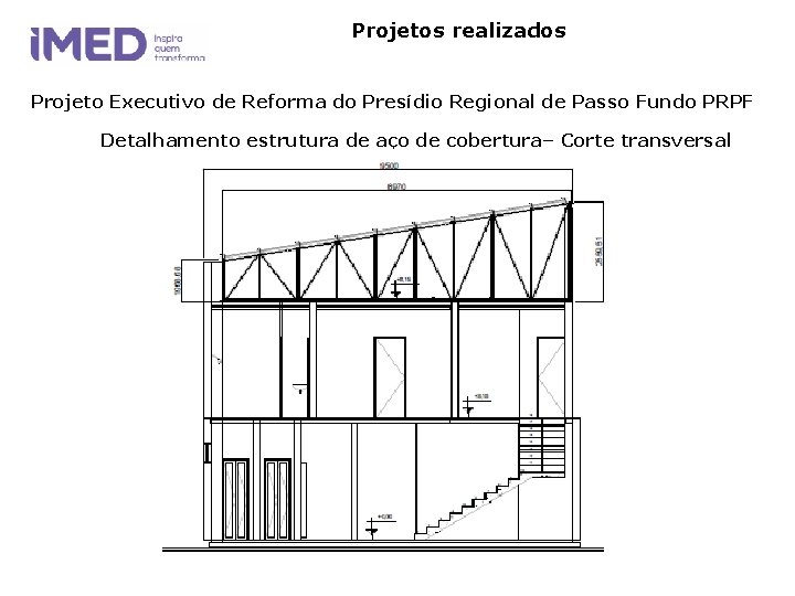 Projetos realizados Projeto Executivo de Reforma do Presídio Regional de Passo Fundo PRPF Detalhamento Projetos realizados Projeto Executivo de Reforma do Presídio Regional de Passo Fundo PRPF Detalhamento