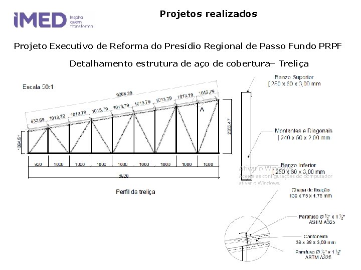 Projetos realizados Projeto Executivo de Reforma do Presídio Regional de Passo Fundo PRPF Detalhamento Projetos realizados Projeto Executivo de Reforma do Presídio Regional de Passo Fundo PRPF Detalhamento