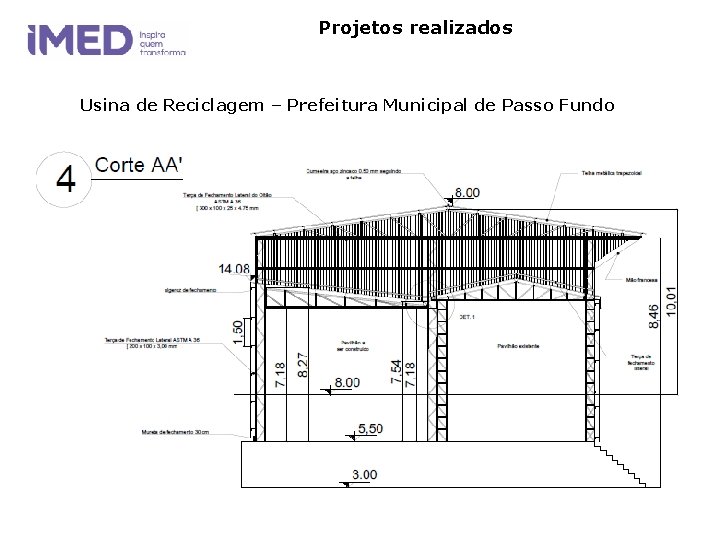 Projetos realizados Usina de Reciclagem – Prefeitura Municipal de Passo Fundo Projetos realizados Usina de Reciclagem – Prefeitura Municipal de Passo Fundo