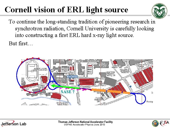 Cornell vision of ERL light source To continue the long-standing tradition of pioneering research