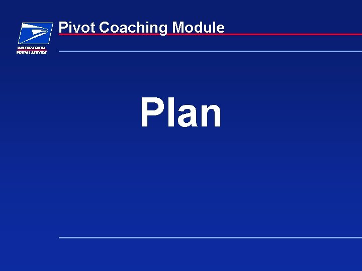 Pivot Coaching Module Plan Pivot Coaching Module Plan
