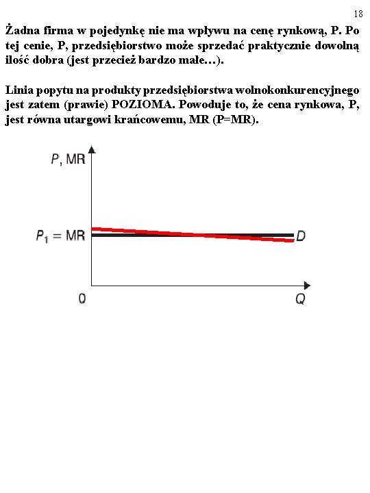 18 Żadna firma w pojedynkę nie ma wpływu na cenę rynkową, P. Po tej