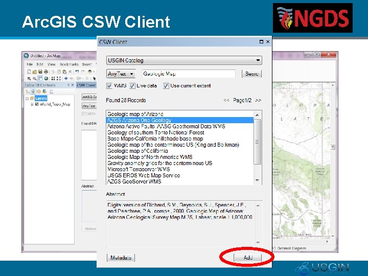 Arc. GIS CSW Client 