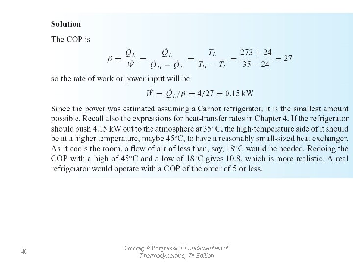 40 Sonntag & Borgnakke / Fundamentals of Thermodynamics, 7 th Edition 