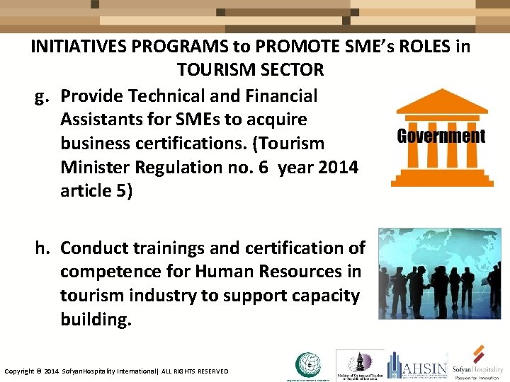 Promoting Smes Role In The Tourism Sector Presented