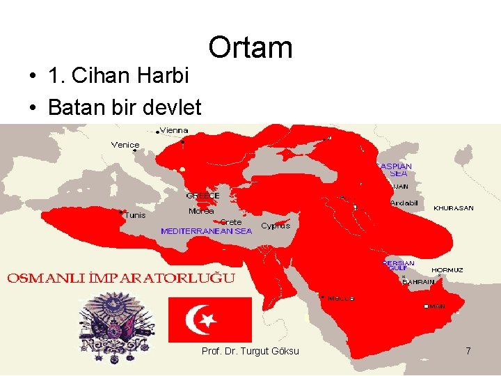  • 1. Cihan Harbi • Batan bir devlet Ortam Prof. Dr. Turgut Göksu