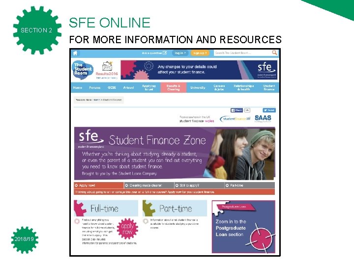 SECTION 2 SFE ONLINE FOR MORE INFORMATION AND RESOURCES 2018/19 SECTION 2 SFE ONLINE FOR MORE INFORMATION AND RESOURCES 2018/19