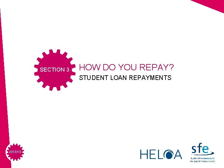 SECTION 3 HOW DO YOU REPAY? STUDENT LOAN REPAYMENTS 2018/19 2015/16 SECTION 3 HOW DO YOU REPAY? STUDENT LOAN REPAYMENTS 2018/19 2015/16