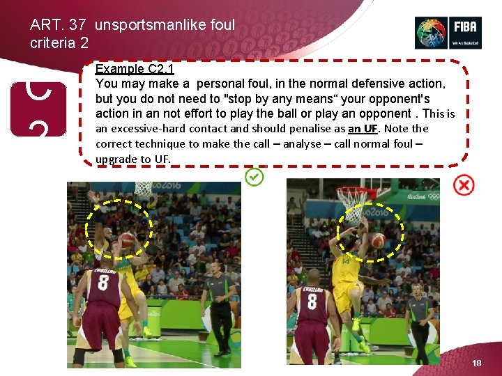 UNSPORTSMANLIKE FOUL 2017 RULES ART 37 1 NOTE