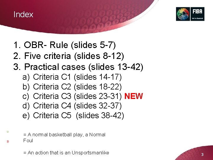Index 1. OBR- Rule (slides 5 -7) 2. Five criteria (slides 8 -12) 3.