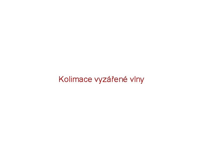 Kolimace vyzářené vlny 