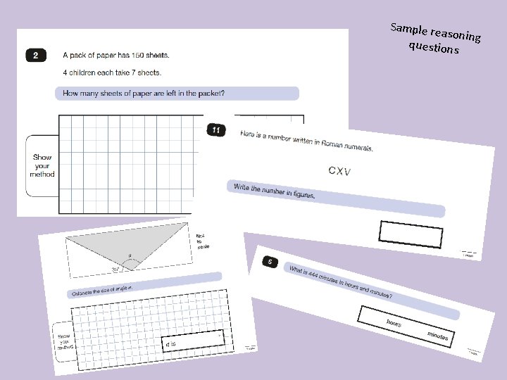 Sample rea soning questions 