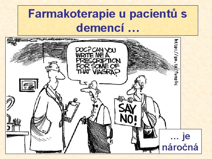 Farmakoterapie u pacientů s demencí … … je náročná 