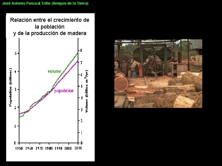 José Antonio Pascual Trillo (Amigos de la Tierra) Relación entre el crecimiento de la