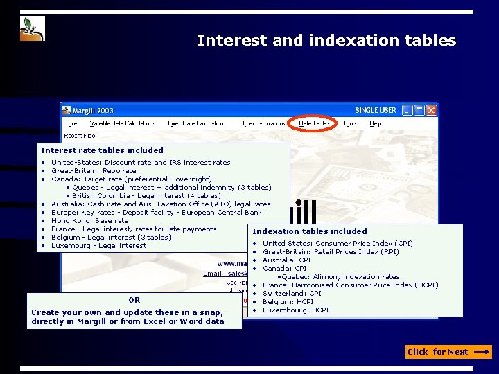 Interest and indexation tables Interest rate tables included • United-States: Discount rate and IRS Interest and indexation tables Interest rate tables included • United-States: Discount rate and IRS