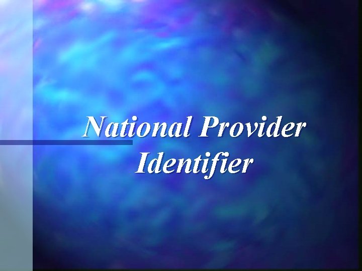 National Provider Identifier 