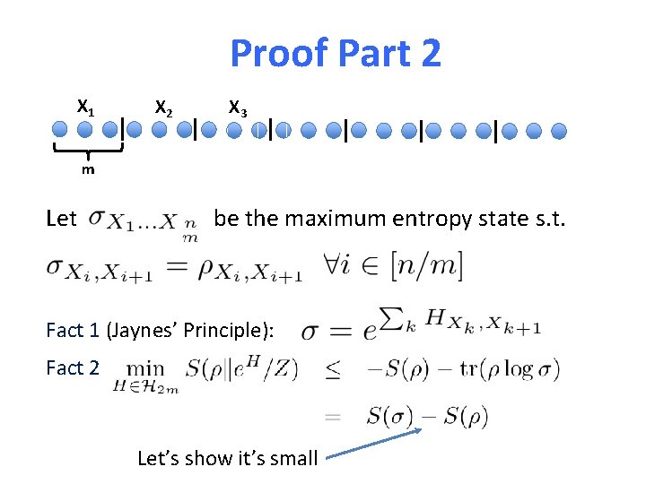 Proof Part 2 X 1 X 2 X 3 m Let be the maximum