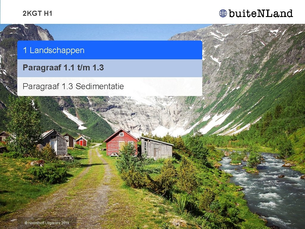 2 KGT H 1 1 Landschappen Paragraaf 1. 1 t/m 1. 3 Paragraaf 1.