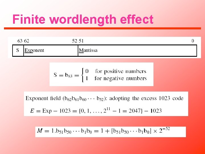 Finite wordlength effect 