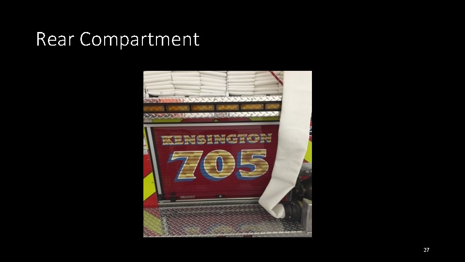 Rear Compartment 27 Rear Compartment 27