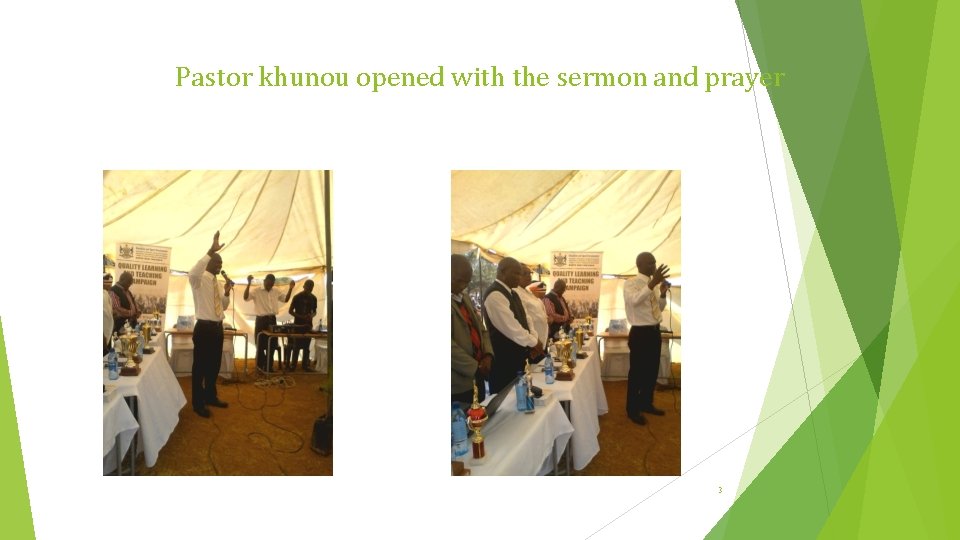 Pastor khunou opened with the sermon and prayer 3 Pastor khunou opened with the sermon and prayer 3